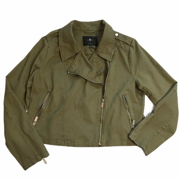 7 For All Mankind Jackets & Blazers - 7 For All Mankind women Light jacket moto